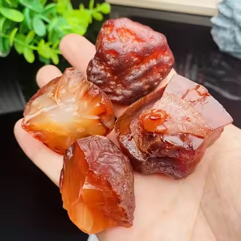 Natural South Africa Red Agate Raw Carnelian Diffuser Oil Raw Stone Crystals Healing Specimen Aromat