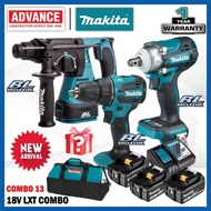 MAKITA 18V LXT Combo Set RM3988 ( DHR242Z Combination Hammer / DTW300Z Impact Wrench / DHP490Z Hamme