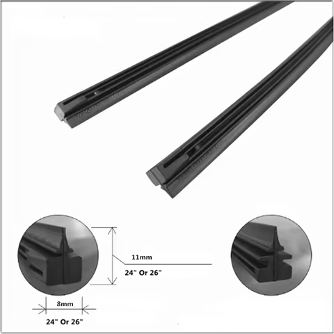2PC Car Windscreen Wipers Rubber Strip For Kia Rio K2 K3 K4 K5 KX3 KX5 Cerato,Soul,Forte,Sportage R,