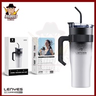 LENYES LWB201 1.2 Liter Portable Stainless Steel Tumbler Jumbo Handle Drinking Bottle Heat and Cold 