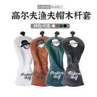 Golf Wood Club Cover Fisherman Hat Embroidered Club Protector golf Ball arm cap1/3/5/UT Golf Club He