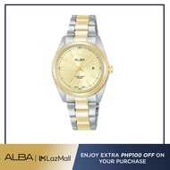 Alba Philippines AH7CK8X1 Gold Dial Two Toned Stainless Steel Strap Women's Quartz Watch 30mm