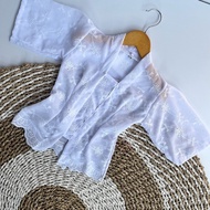 White Children's Kebaya Size 6-Xs Balinese Traditional Clothing