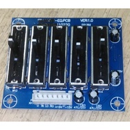 Papan EQ Penyeimbang 5-jalur Stereo Modul Papan Preamplifier Nada Audio 5-segmen BARU