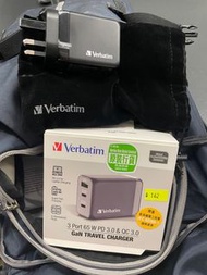 Verbatim 65W GaN 旅行充電器