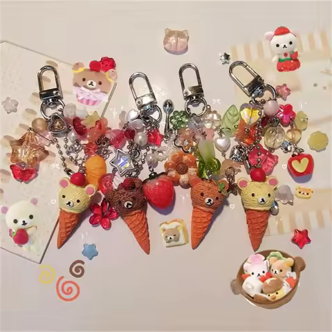 ice cream rilakkuma keychains