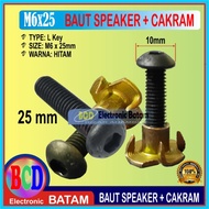 BAUT SPEAKER 15inch + CAKRAM TYPE L KEY M6x25mm