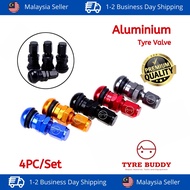 Racing Aluminium Tyre Valve (4pc/set); Car; Tayar; Kereta; Accessories; Rays; Proton; Kancil; Perodua; Honda; Toyota