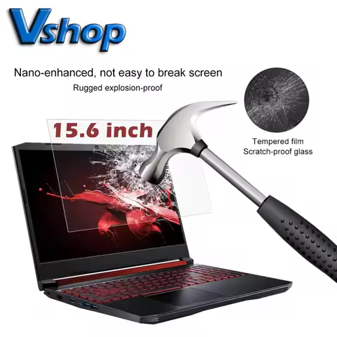 15.6 inch Laptop Screen HD Tempered Glass Protective Film For Acer EX215-54-526V Notebook PC Screen 