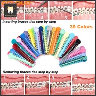 1040Pcs/40Sticks Dental Orthodontic Elastic Ligature Ties Colorful Bands for Dentistry Braces Ortho 
