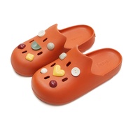 UTUNE Women Sandals with Charms Mules Half Slippers Platform Anti-Slip Women EVA Ruber Clogs