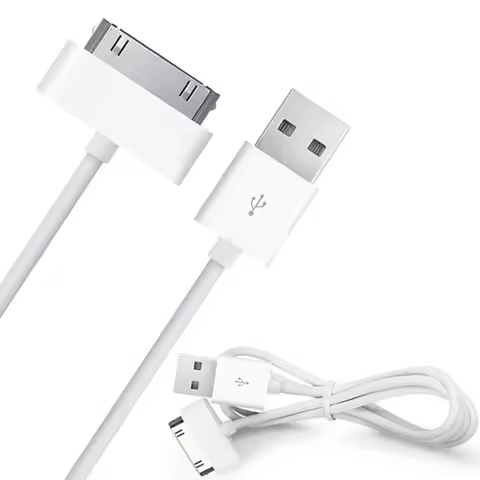 USB Data Charger Cable for iPhone 4 4s iPod Nano iPad 2 3 iPhone 30 Pin Cable USB 1m Charging Cable