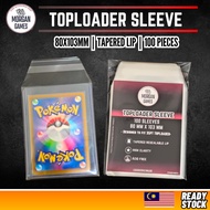 【Morgan Games】[Ready Stock] 100 Pieces 35PT Toploader Sleeve | 10C Thick | Protector Sleeve 硬卡套膜