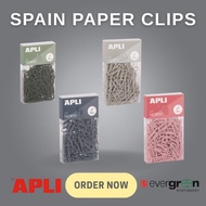 [SG] APLI Coloured Paper Clips [Evergreen Stationary]