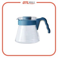 HARIO - V60 02 咖啡分享壺 高耐熱手沖咖啡玻璃下壼 (700ml) 台灣限定色【吳須色】VCS-02-PBU