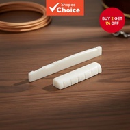 Miwayer Folk Guitar Nut and Saddle 43x74mm Beef Bone Material for Steel String Guitar  Miwayer Folk 