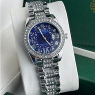 Stock baru【Datejust】 Rolex Jam tangan perempuan quartz analog women's Watches 32mm stainless steel