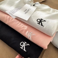100% Original Calvin & Klein Jeans Embroidered CK T-shirt Couple Style Baju-T lelaki classic large p
