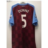 Top quality 11/12 Aston Villa home retro jersey DUNNE #5