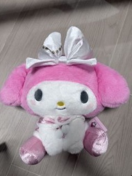 My Melody 粉紅色毛公仔連白色披肩