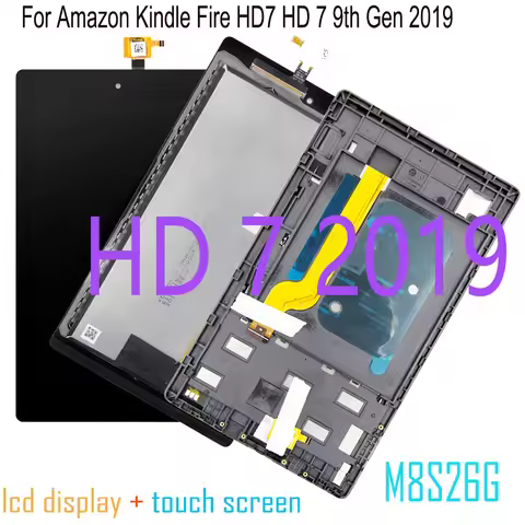 7‘’ For Amazon Kindle Fire HD7 HD 7 9th Gen 2019 HD7 2019 HD 7 2019 LCD M8S26G LCD Display Touch Scr