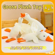 Big White Duck Goose Plush Toy Cute Plushie Doll Soft Cushion Long Sleeping Pillow Stuffed Toy 大鹅公仔