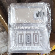 TOLI TP 1HL/TP 2HL/TP 5L/TP 6L/TP 12L- BEKAS KUIH/KUIH RECTANGULAR PLASTIC CLIP CONTAINER (50PCS/PAC