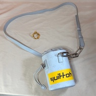 ‼️全台最甜 超美閒置 LV 路易威登 Louis Vuitton 灰白老花圓桶包 肩背包 斜背包