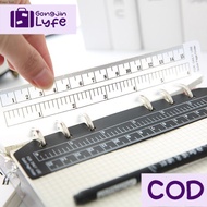 [Gongjin] A5 A6 6 Holes Binder Ruler Transparent Binder Ruler Transparent Divider Hole/