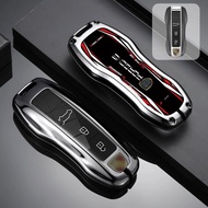 Suitable for Porsche key shell Cayenne Macan718 Panamera 911 Taycan992 key chain package