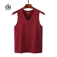 Áo lót nam, áo thun ba lỗ TOBA Boutique body sát nách cổ chữ V vải lụa lạnh mát không đường may cao 