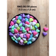 RM2.00/50 pieces : BD-330 - Bead - 1.3 cm x 1.5 cm