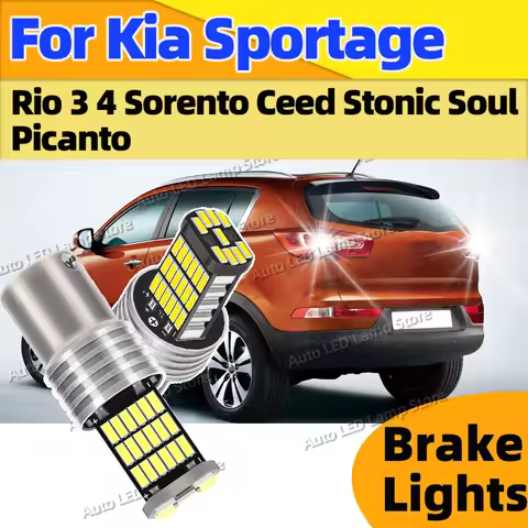 2PCS LED Reverse Light Backup Blubs 1156 6000K BA15S P21W Canbus Lamp For Kia Sportage Rio 3 4 Soren