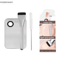 [MD] Makeup Foundation Brush Mixing Palette Stainless Steel Foundation Lipsti Eye Shadow Mixer Palet
