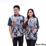 Couple Batik Clothes, Batik Tops for Couples, Husband and Wife