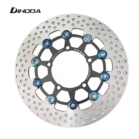 1 PCS Universal Aluminum Alloy Floating Disk Motorcycle Brake Disc Brake Pads 260mm Rapid Cooling Mo