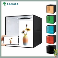TAMAKO Studio Softbox, Ring Light Board with Background Studio LED Light Box,  45/65cm Folding Photo