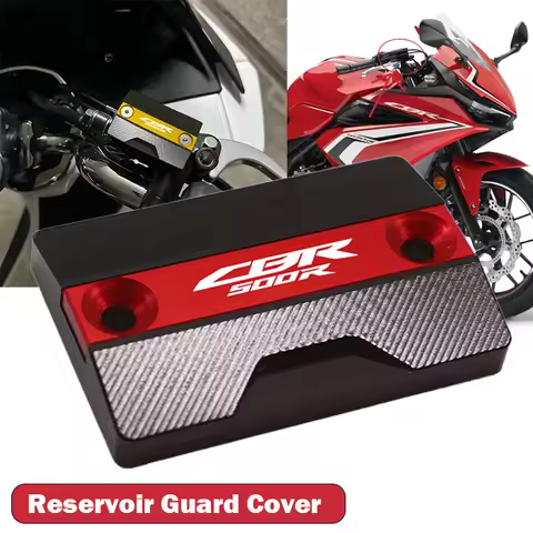 Motorcycle CNC Front Brake Reservoir Fluid Tank Cover Oil Cup Cap For HONDA CBR500R CBR 500R cbr 500