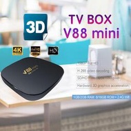 V88 mini安卓10.0網絡電視機頂盒4K電視盒子網絡機頂盒外貿TV BOX