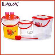 3 SIZES | LAVA | JCE790/791/792 Square/Round Juice/Water Container With Ladle, 13.5/24/32LTR