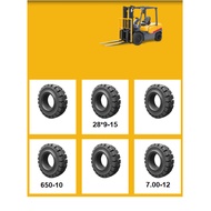 7-12 Solid Tyre Forklift Tires 6.50-10 Full Rubber Tyre Size  7.00-12 28X9-15 SOLID TYRE FORK LIFT T