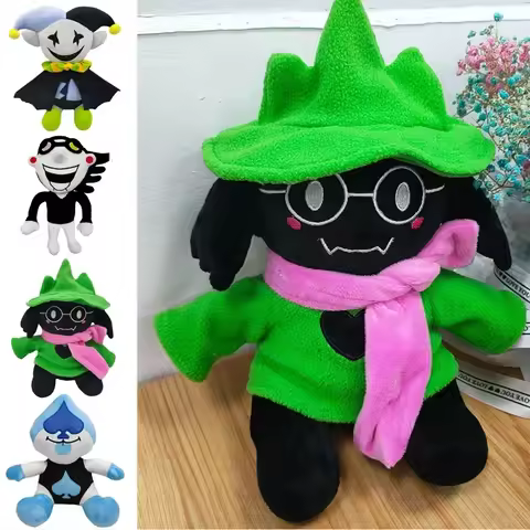 Deltarune Plush Toys Ralsei Lancer Stuffed Dolls Jevil Talking Peluches Figuras Cartoon Plushie Kids