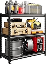 3-Tier Steel Garage Shelving Unit, 36" W x 16" D x 36" H, Adjustable Steel Utility Storage Rack with