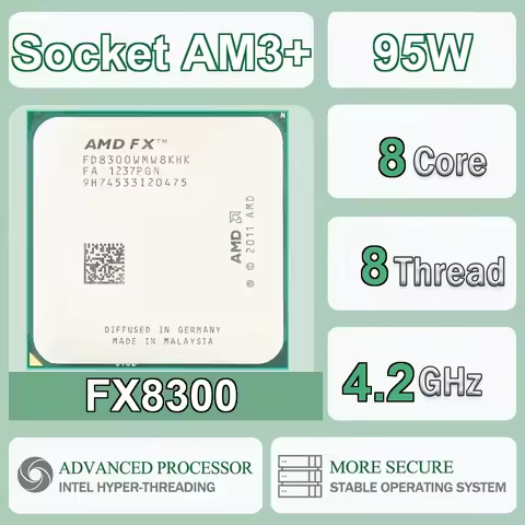 AMD FX8300 8-Core 8-Thread 32NM 3.3Hz/4.2GHz L3=8MB 95W CPU Gaming Processor Socket AM3+ DDR3 NEW No
