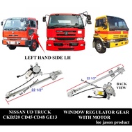J02S01 NISSAN UD TRUCK CKB520 CD45 CD48 GE13 WINDOW REGULATOR GEAR WITH MOTOR LEFT HAND SIDE