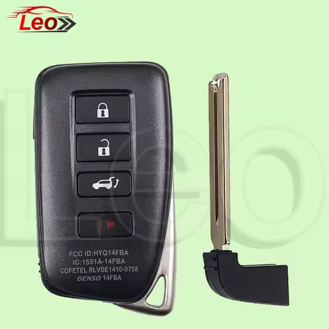 Leo FCCID:HYQ14FBA Car Smart Remote Key Shell with Lg For Lexus RX300 RX350 RX450H RX500 LS500H LX57