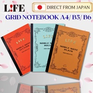 LIFE Noble Note A4 B5 B6 A7 Lined Grid Plain Notebook From Japan