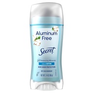 Secret Aluminum Free Deodorant for Women, 48hr Odor Protection, Free of Parabens Dyes Talc & Baking 