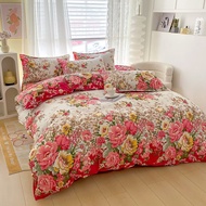 Floral Duvet Cover Set with Zipper Closure - 3 Piece Bedding Set Includes 1 Duvet Cover and 2 Pillo