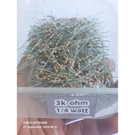 10 pcs resistors 1/4 watt 3k value